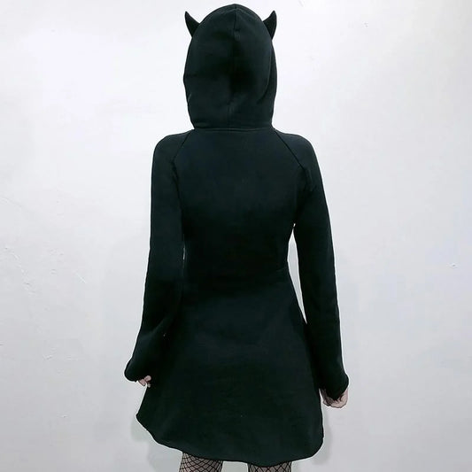 Women's Hooded Dress - My Aura - myauragoth.com