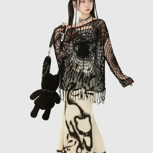 Hollow Out Pullover - My Aura - myauragoth.com