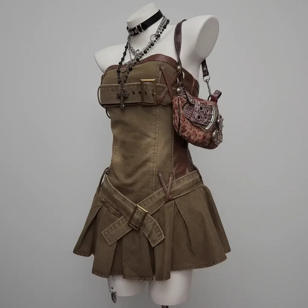 Women's Denim Dress - My Aura - myauragoth.com