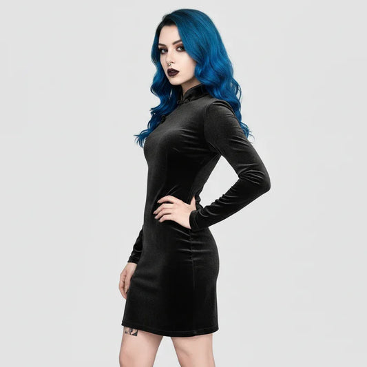 Velvet Night Dress - My Aura - myauragoth.com