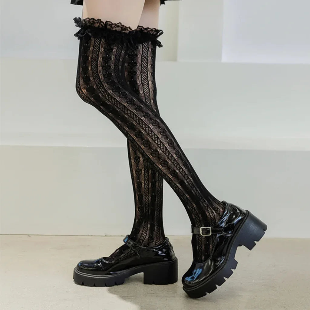 Women's Lolita Socks - My Aura - myauragoth.com