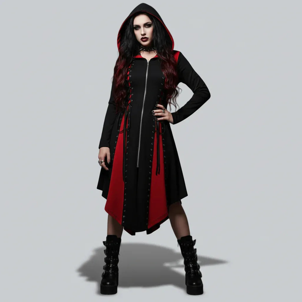 Women's Hooded Dress - My Aura - myauragoth.com