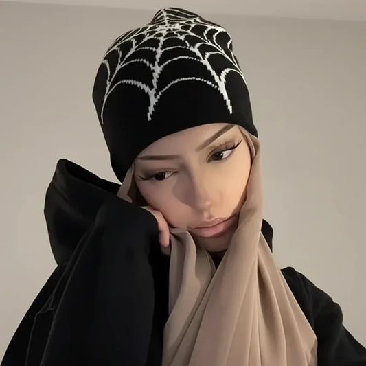 Spider Web Beanie - My Aura - myauragoth.com