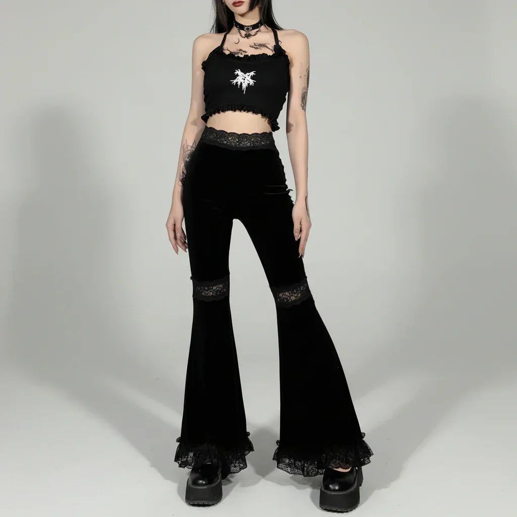 Women's Flared Pants - My Aura - myauragoth.com
