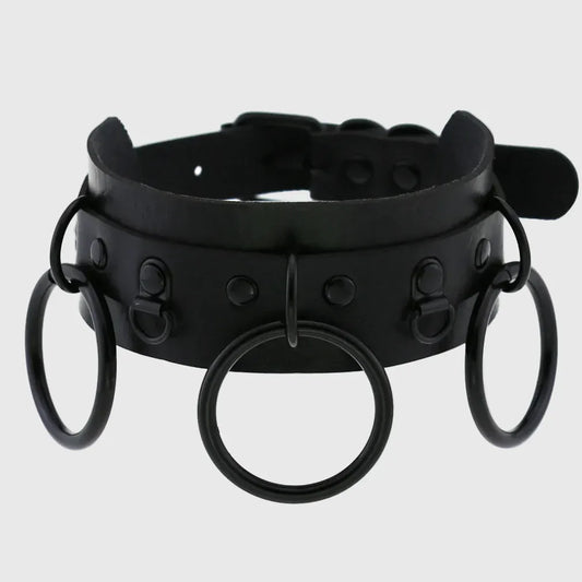 Triple Ring Collar - My Aura - myauragoth.com
