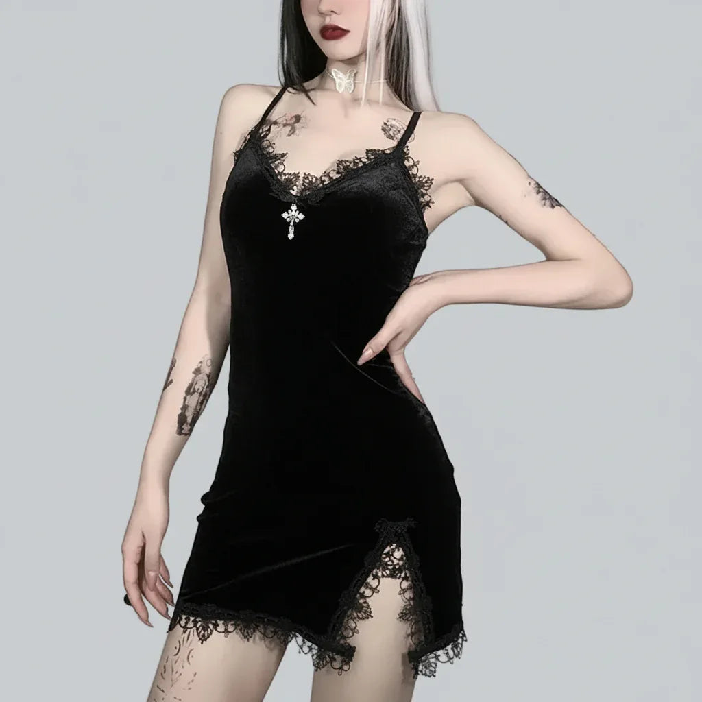 Women's Black Dress - My Aura - myauragoth.com