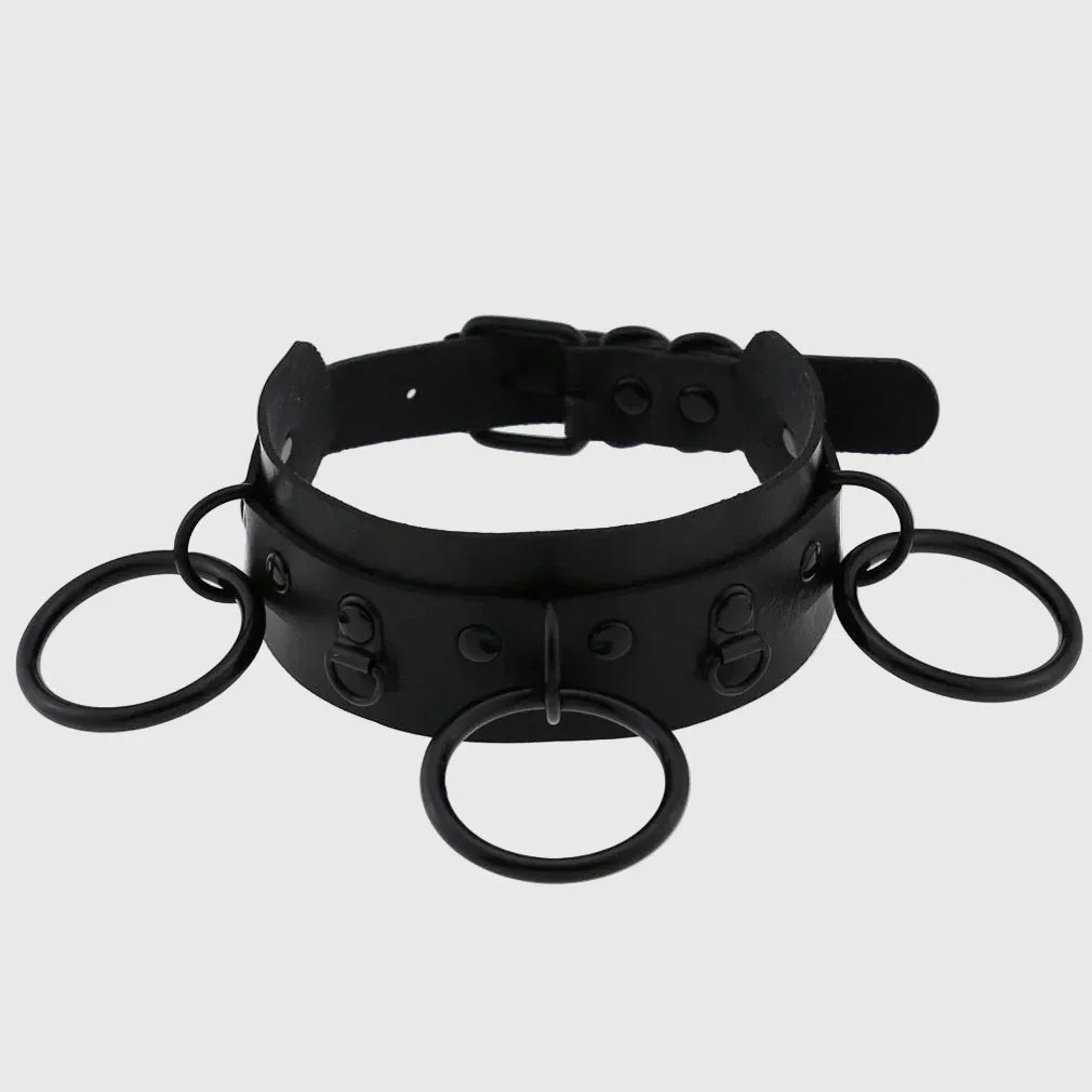 Triple Ring Collar - My Aura - myauragoth.com