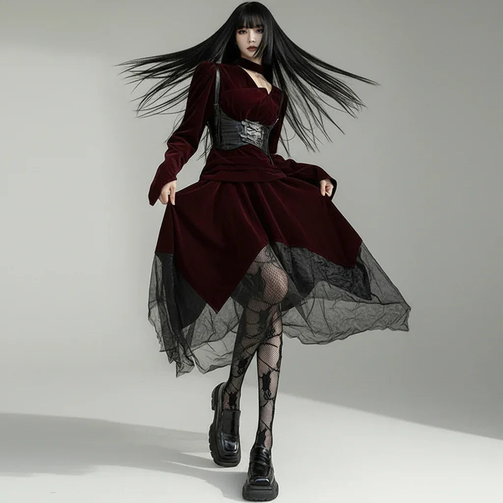 Gothic Long Dress - My Aura - myauragoth.com