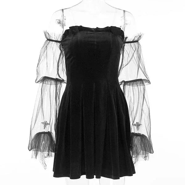 The Bubble Goth Mini Dress - My Aura - myauragoth.com