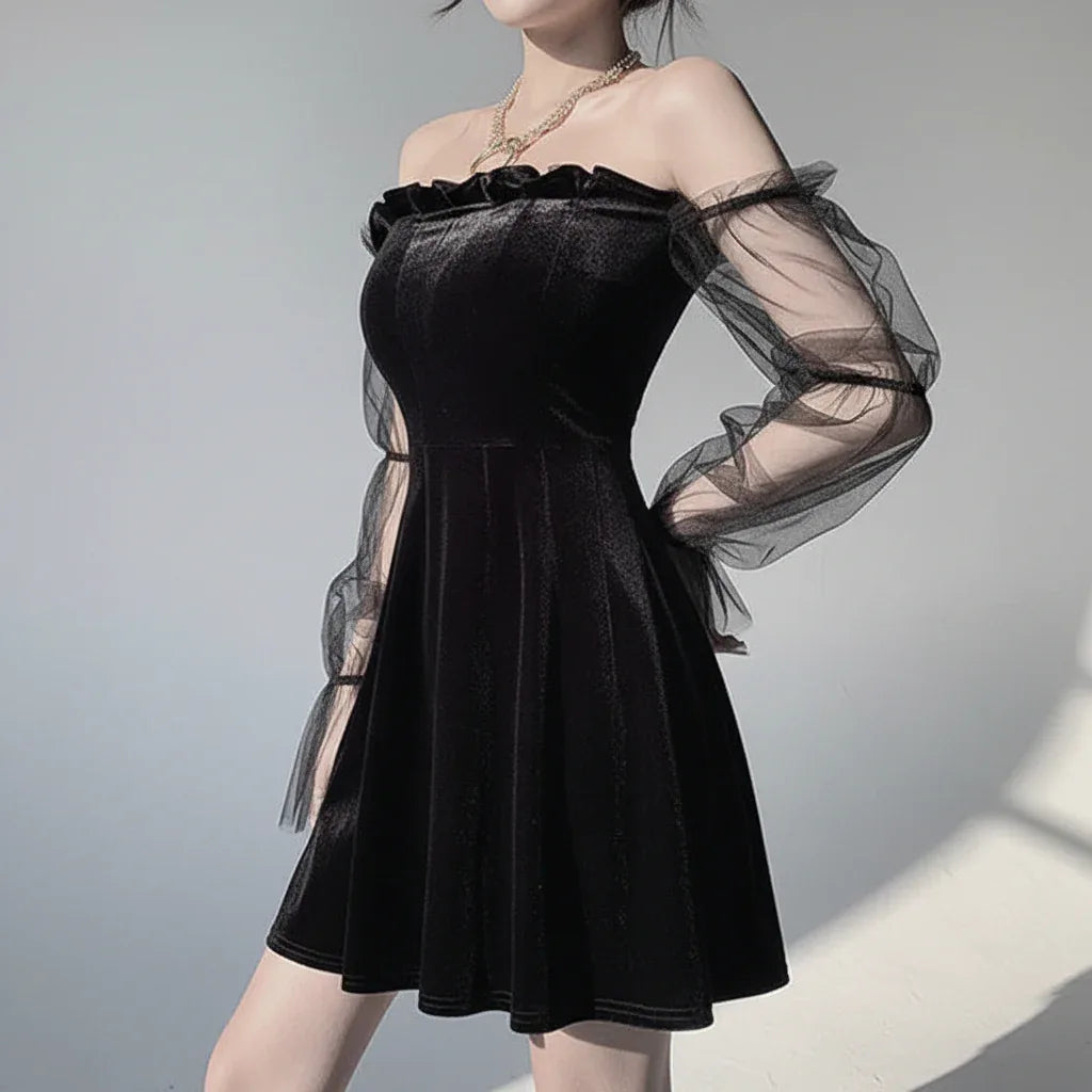The Bubble Goth Mini Dress - My Aura - myauragoth.com