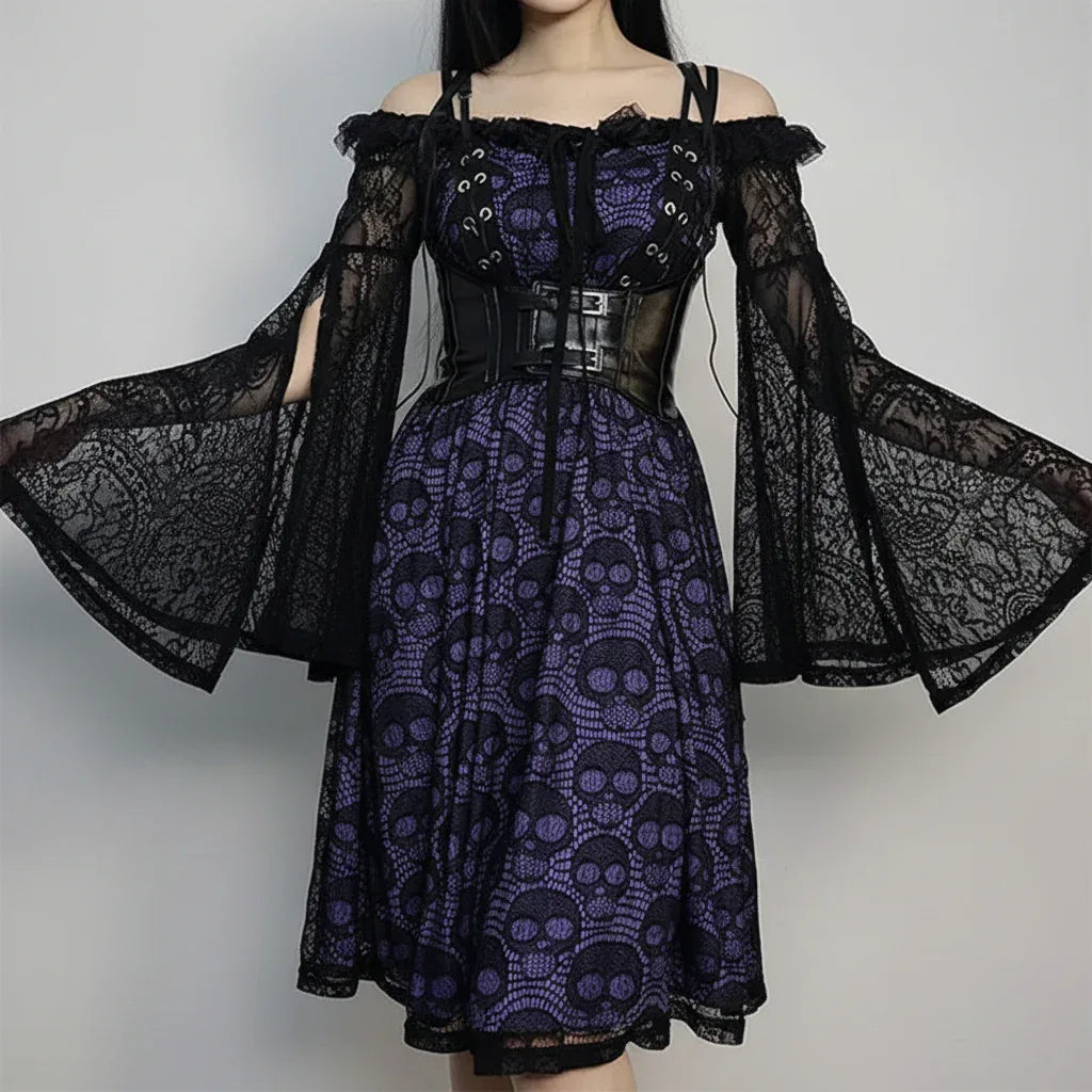 Women's Skull Dress - My Aura - myauragoth.com