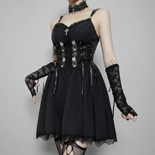 Gothic Night Rose Dress - My Aura - myauragoth.com