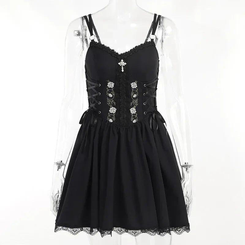 Gothic Night Rose Dress - My Aura - myauragoth.com