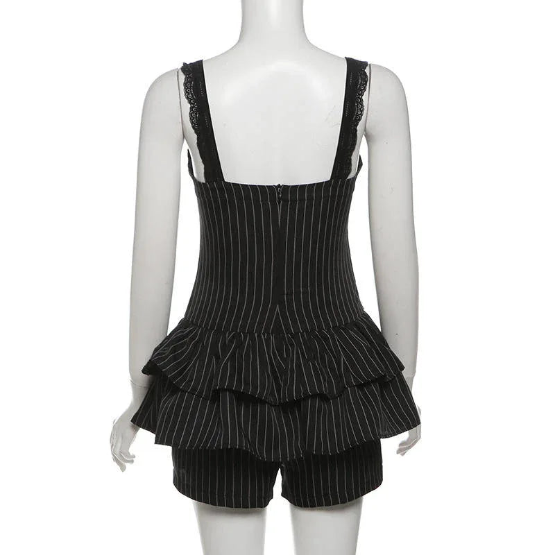 Women's Striped Dress - My Aura - myauragoth.com
