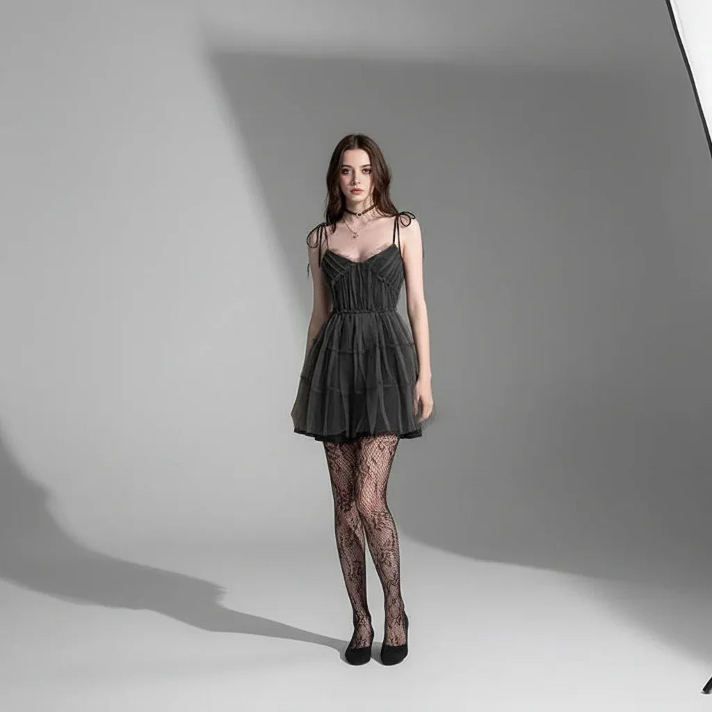 Gothic Mesh Dress - My Aura - myauragoth.com