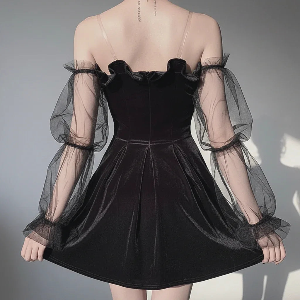 The Bubble Goth Mini Dress - My Aura - myauragoth.com