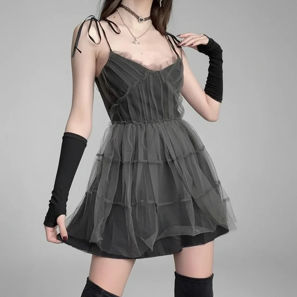 Gothic Mesh Dress - My Aura - myauragoth.com