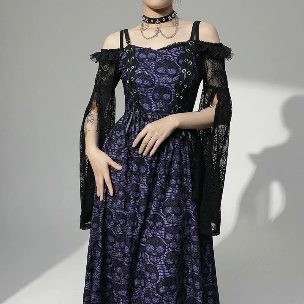 Women's Skull Dress - My Aura - myauragoth.com