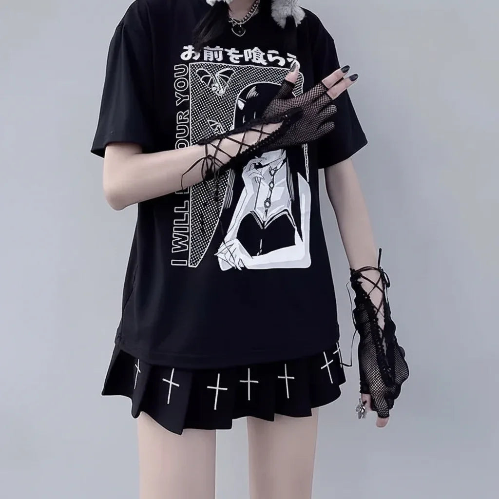 Gothic Mesh Gloves - My Aura - myauragoth.com