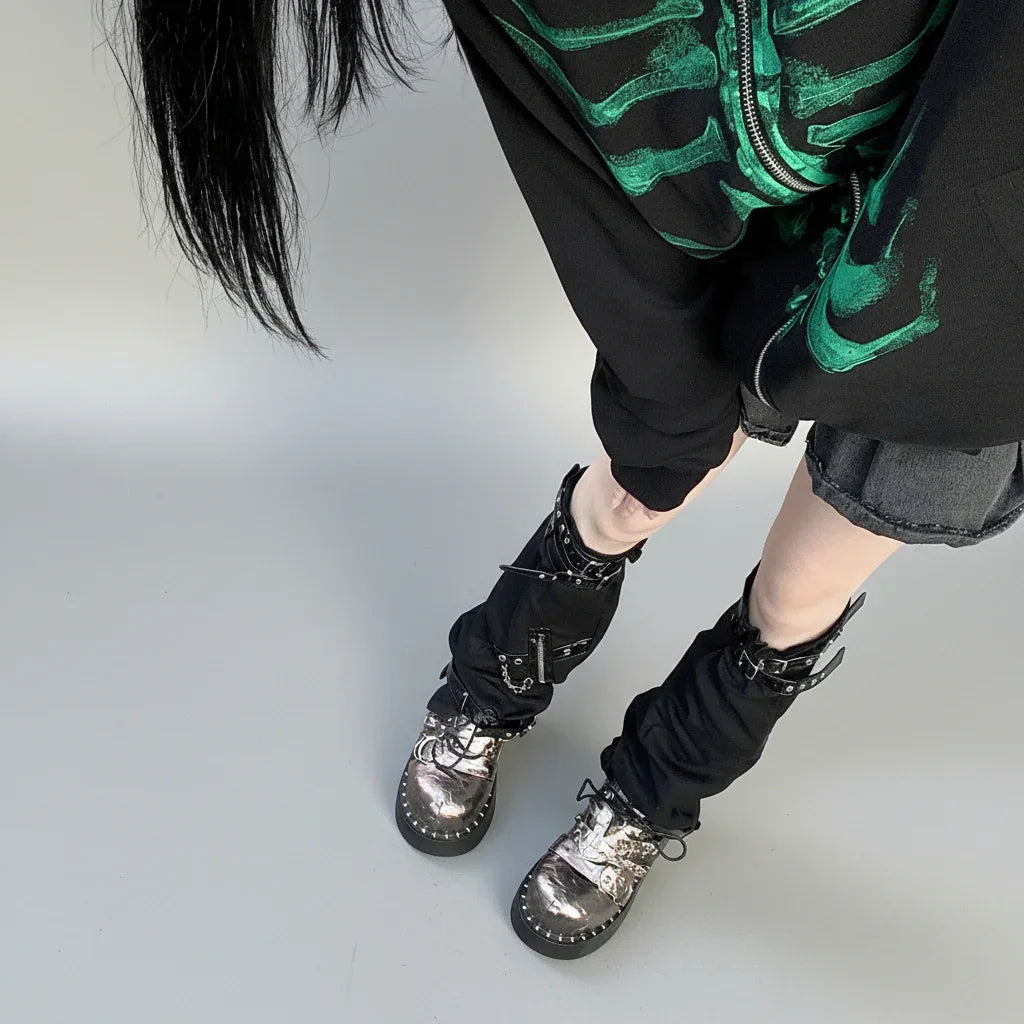 Women's Punk Style Leg Warmers - My Aura - myauragoth.com