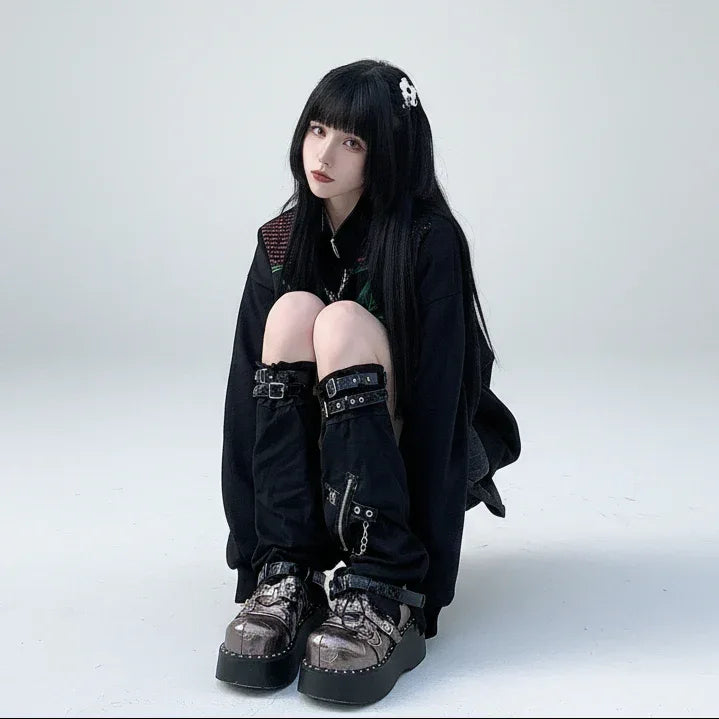 Women's Punk Style Leg Warmers - My Aura - myauragoth.com