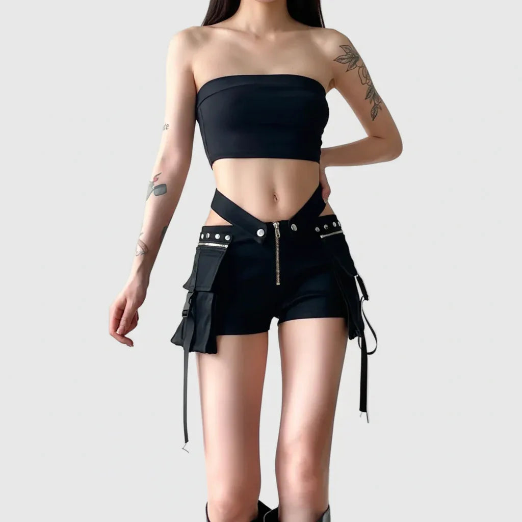 Women's Cargo Shorts - My Aura - myauragoth.com