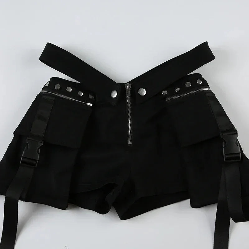 Women's Cargo Shorts - My Aura - myauragoth.com