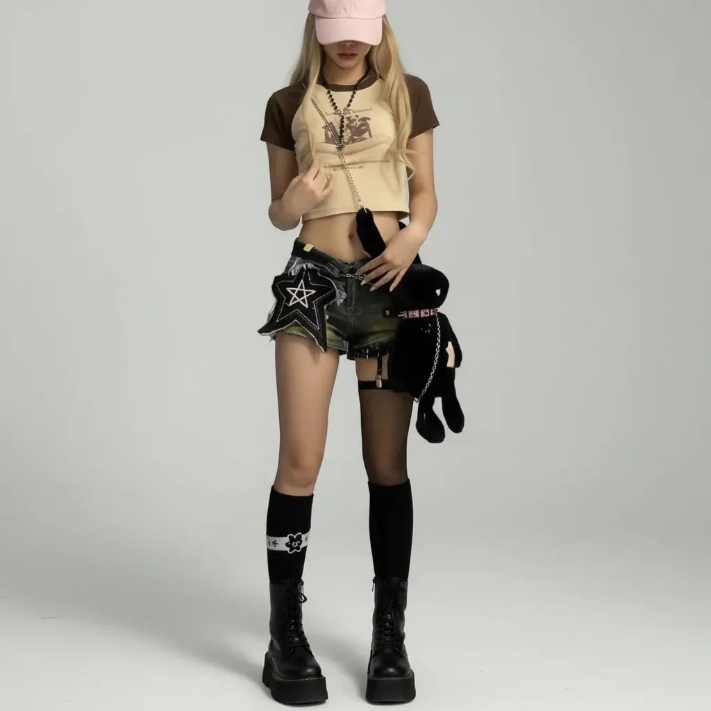 Women's Vintage Shorts - My Aura - myauragoth.com