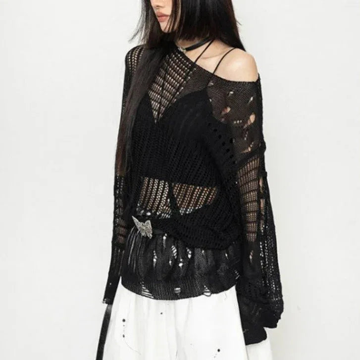 Women's Knitted Sweater - My Aura - myauragoth.com