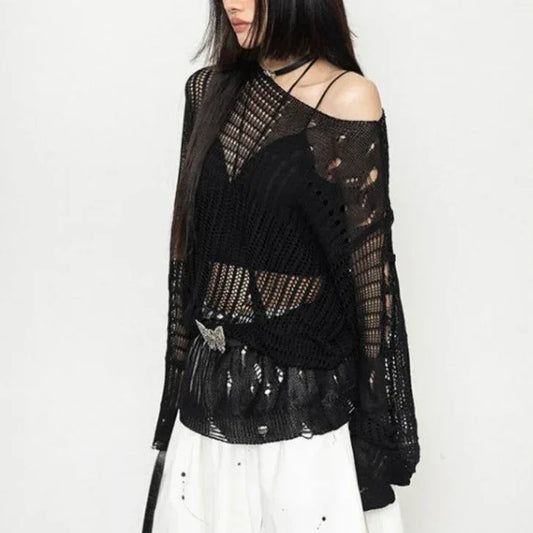 Women's Knitted Sweater - My Aura - myauragoth.com