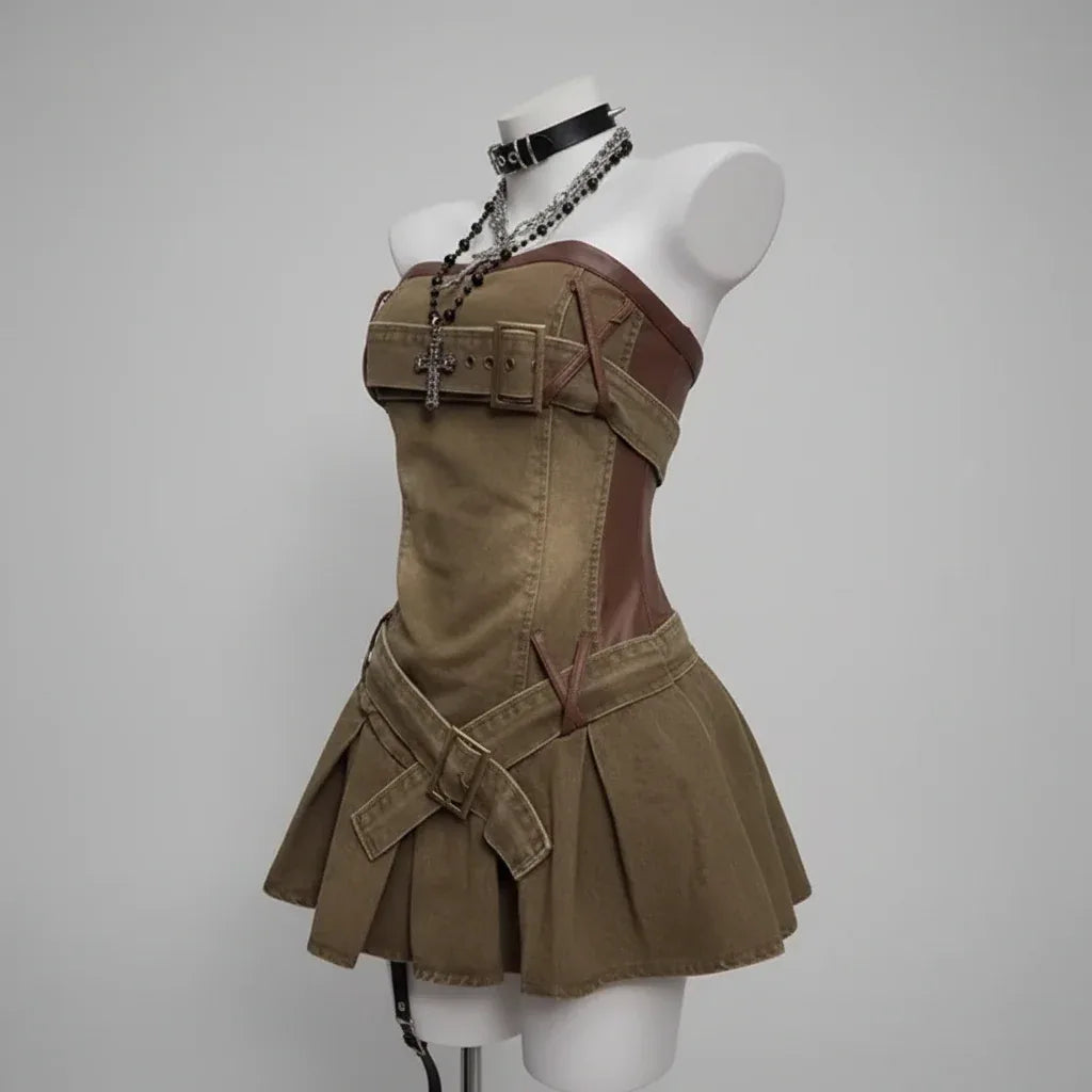 Women's Denim Dress - My Aura - myauragoth.com