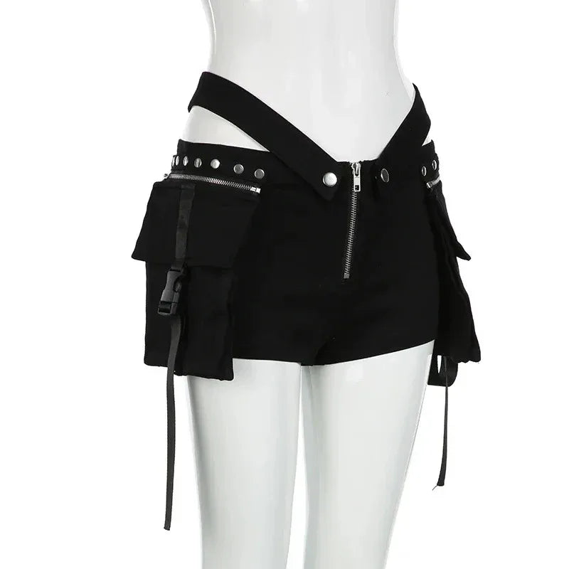 Women's Cargo Shorts - My Aura - myauragoth.com