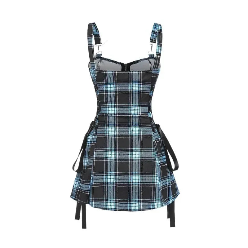 Gothic Plaid Dress - My Aura - myauragoth.com