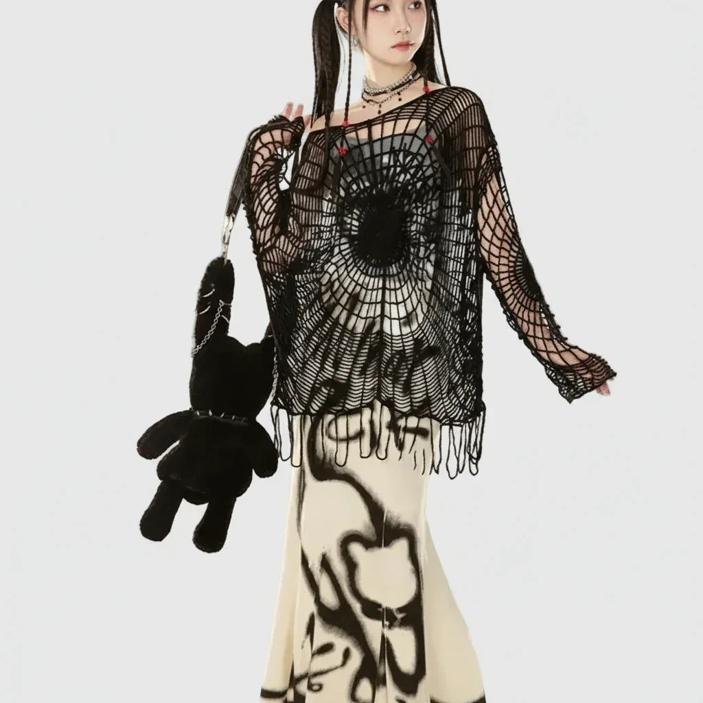 Hollow Out Pullover - My Aura - myauragoth.com