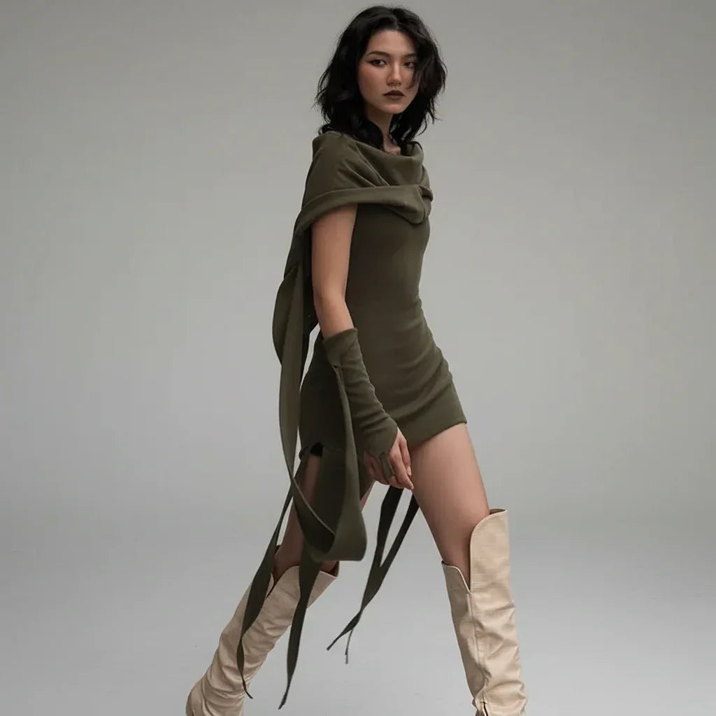 Women's Hooded Mini Dress - My Aura - myauragoth.com