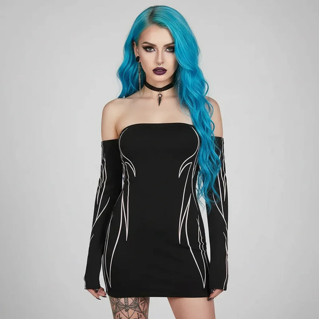 Gothic Mini Dress - My Aura - myauragoth.com