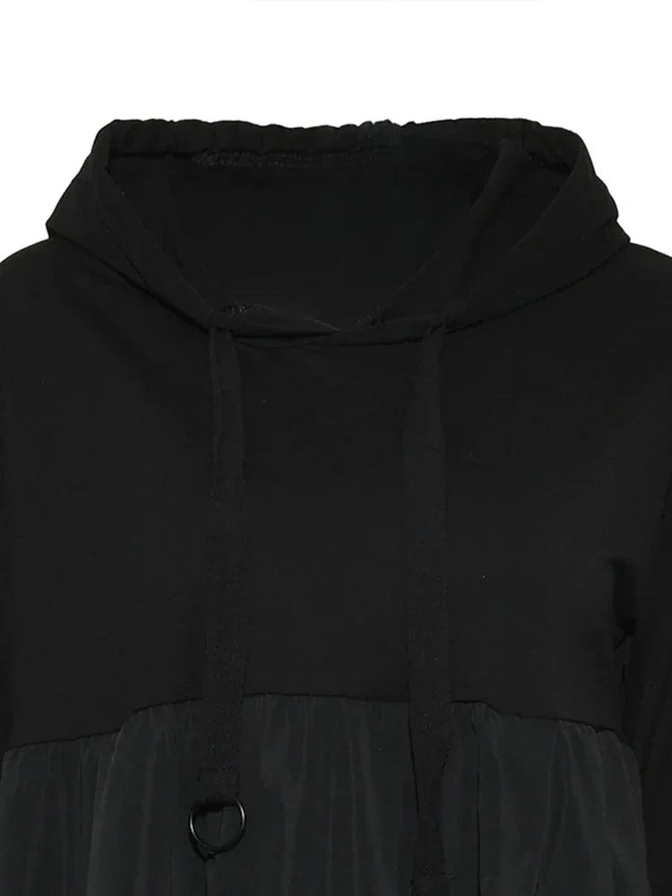 Women's Long Hooded Dress Black - My Aura - myauragoth.com