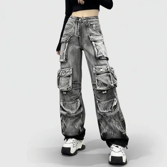 Women's Denim Pants - My Aura - myauragoth.com