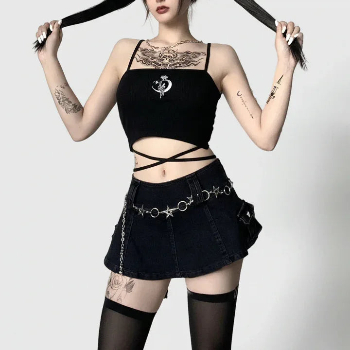 The Burning Crescent Top - My Aura - myauragoth.com