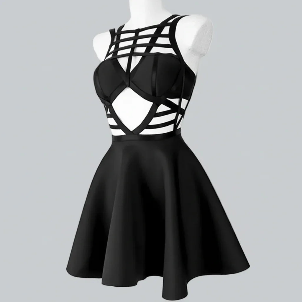 Women's Hollow Out Dress - My Aura - myauragoth.com