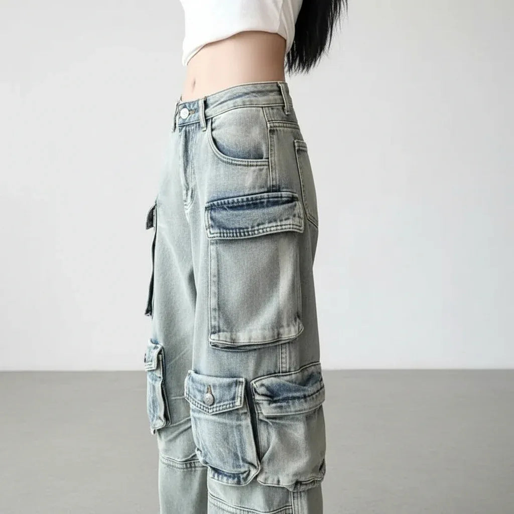 Women's Denim Pants - My Aura - myauragoth.com