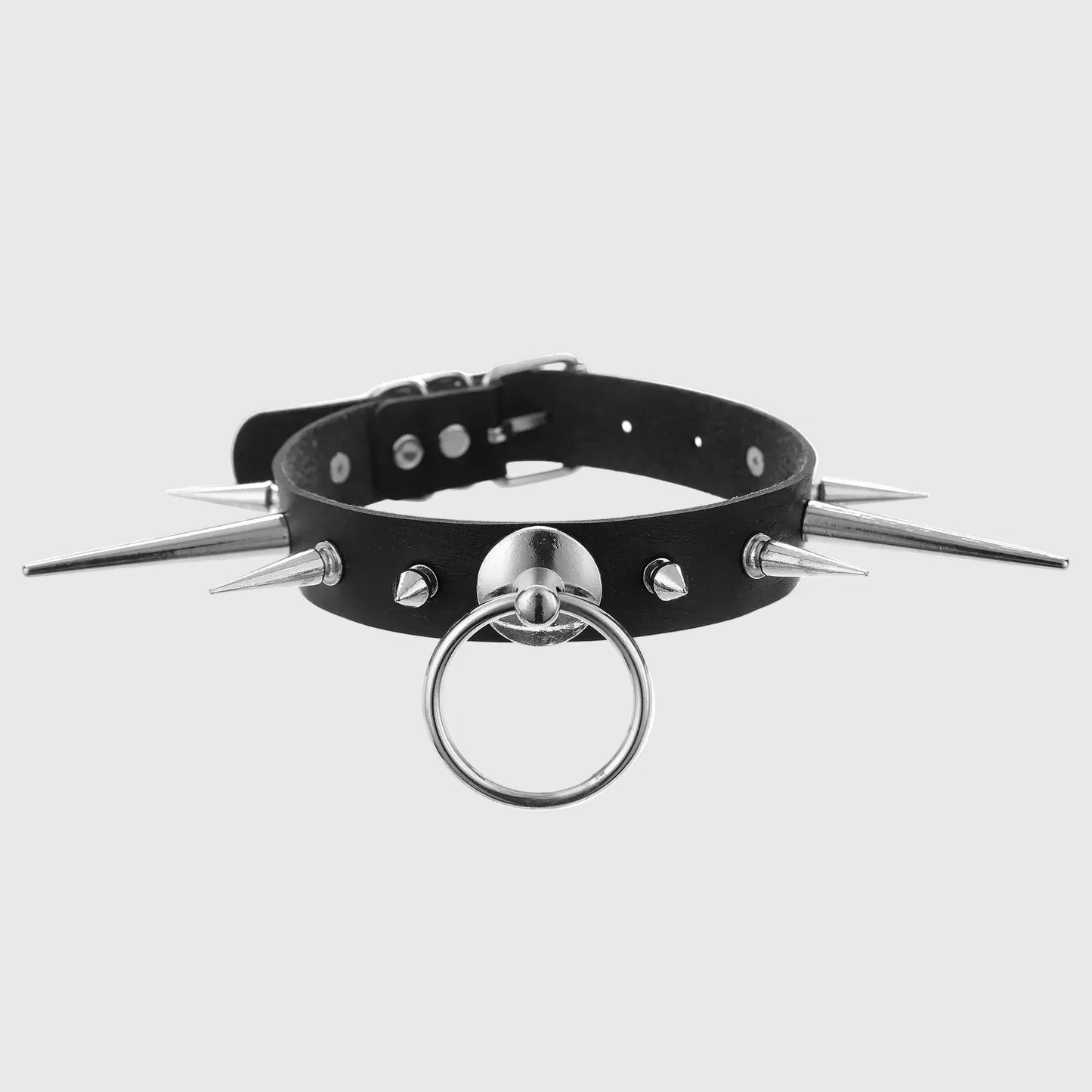 Punk Long Spike Choker - My Aura - myauragoth.com