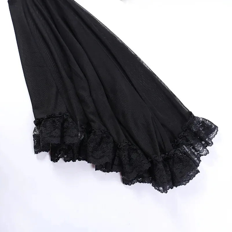 Flared Lace Top - My Aura - myauragoth.com