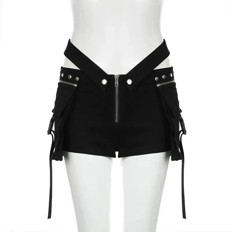 Women's Cargo Shorts - My Aura - myauragoth.com