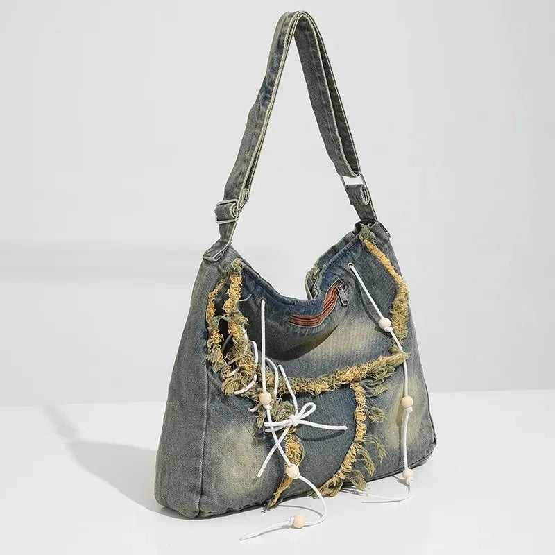Women's Denim Bag - My Aura - myauragoth.com