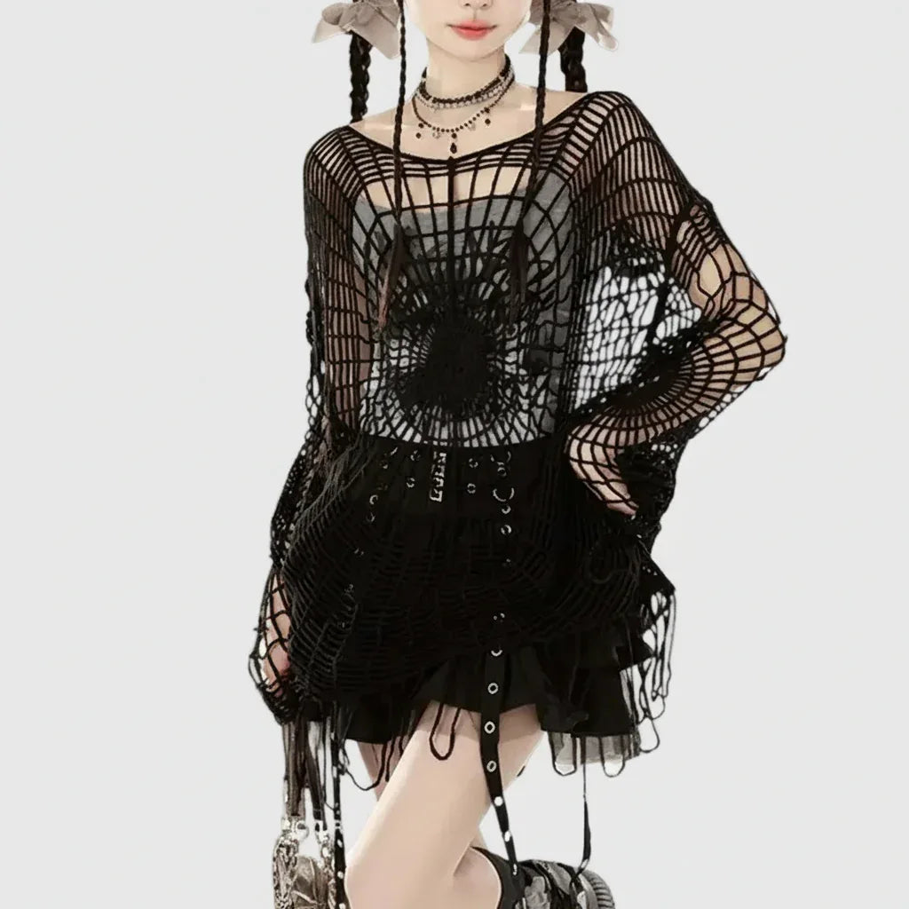 Hollow Out Pullover - My Aura - myauragoth.com