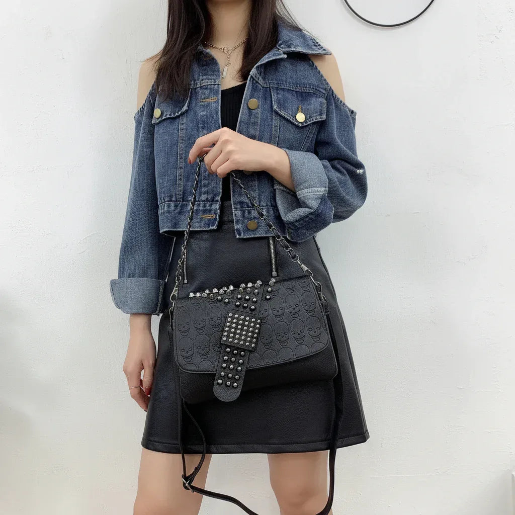 Skull Crossbody Bag - My Aura - myauragoth.com