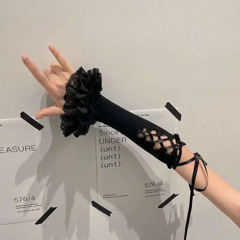 Lolita Lace Gloves - My Aura - myauragoth.com