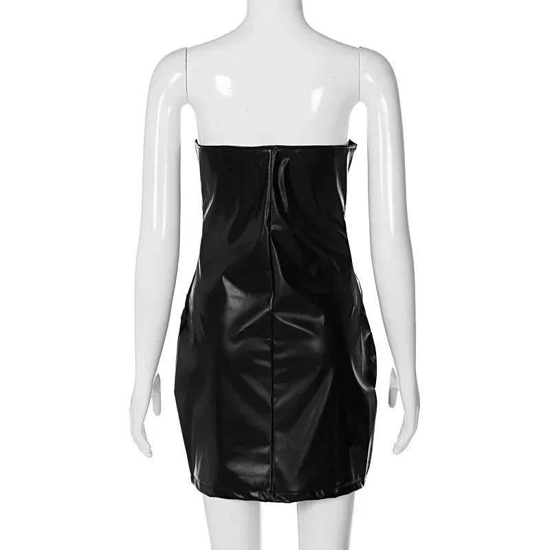Women's Leather Dress - My Aura - myauragoth.com