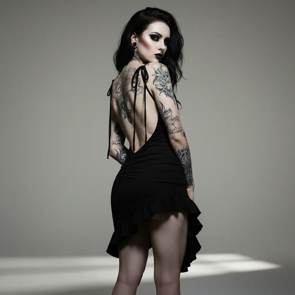 Women's Backless Dress - My Aura - myauragoth.com
